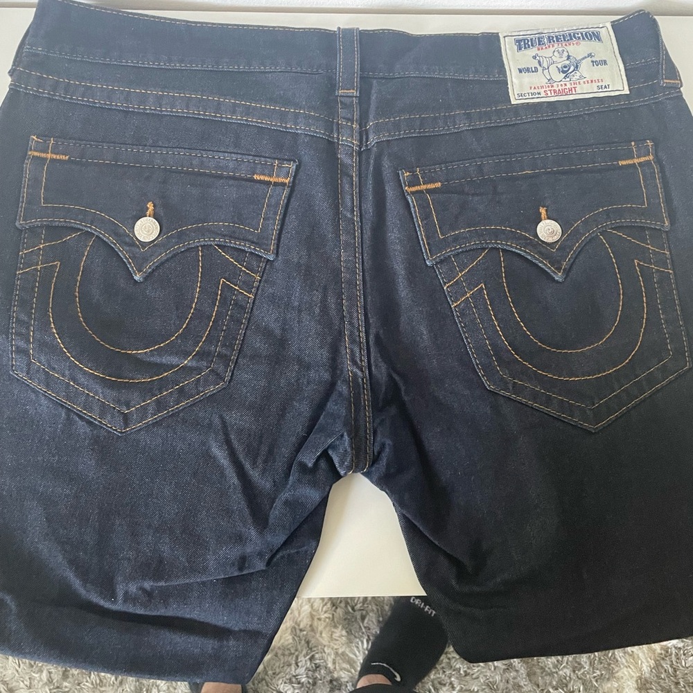LIKE NEW! Men’s True Religion Brand Jeans Blue Sz 40 Waist.